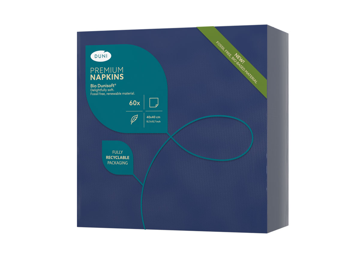 Duni Napkin D-Soft 40x40cm Dark Blue 60st
