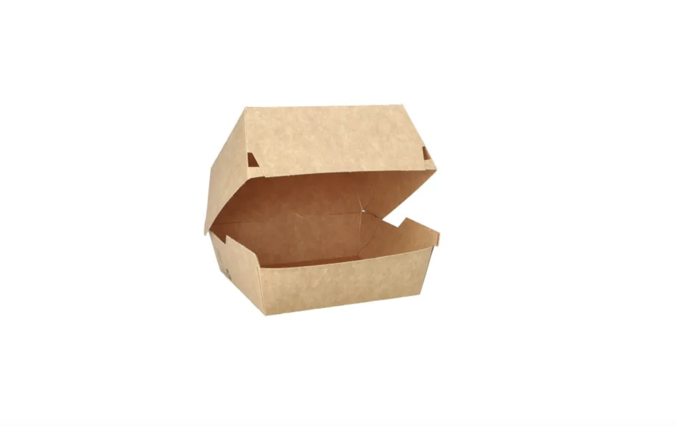 Hamburgerboxen Maxi, 11,5x11x7,8cm bruin "100% FAIR 80st