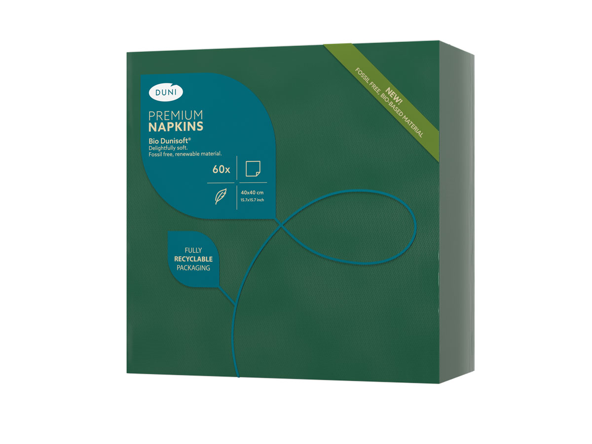 Duni Napkin D-Soft 40x40cm Dark Green 60st