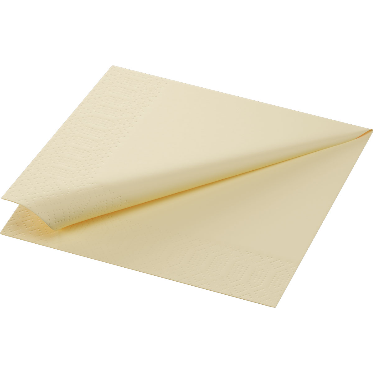 Duni Napkin 33x33cm 1/4 Cream 3lgs 