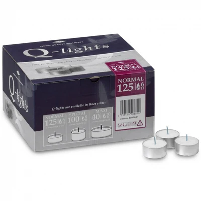Q-Lights Normal theelichten wit 125st