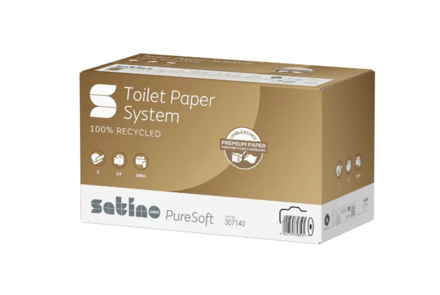 Satino Puresoft systeemrollen 24 stuks 2 laags Satino Puresoft systeemrollen 24 stuks 2 laags