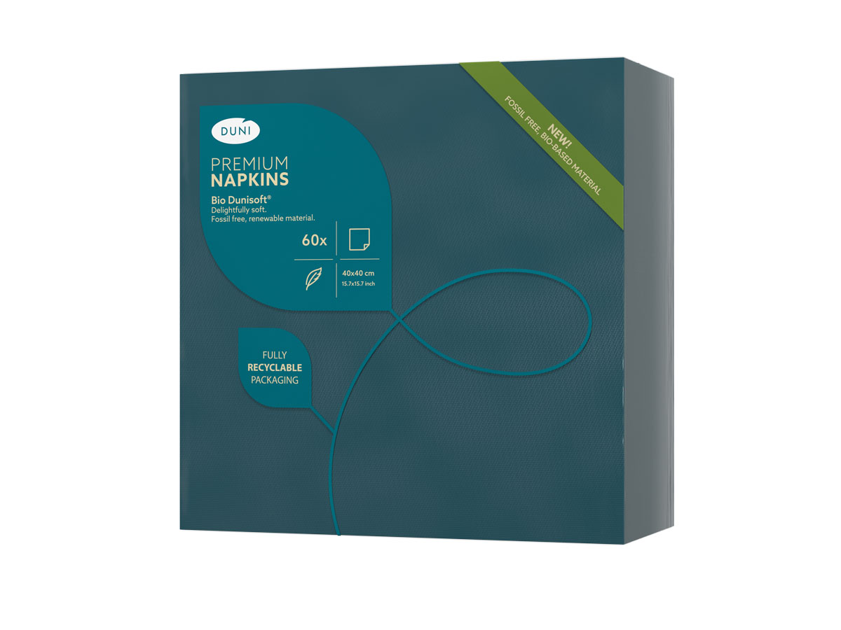Duni Napkin D-Soft 40x40cm Ocean Teal 60st