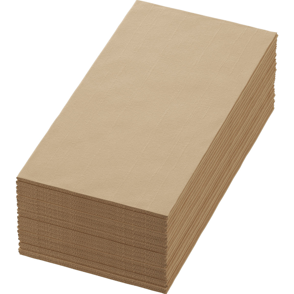 Duni Napkin D-Soft 40x40cm 1/8 Natural Brown 60st