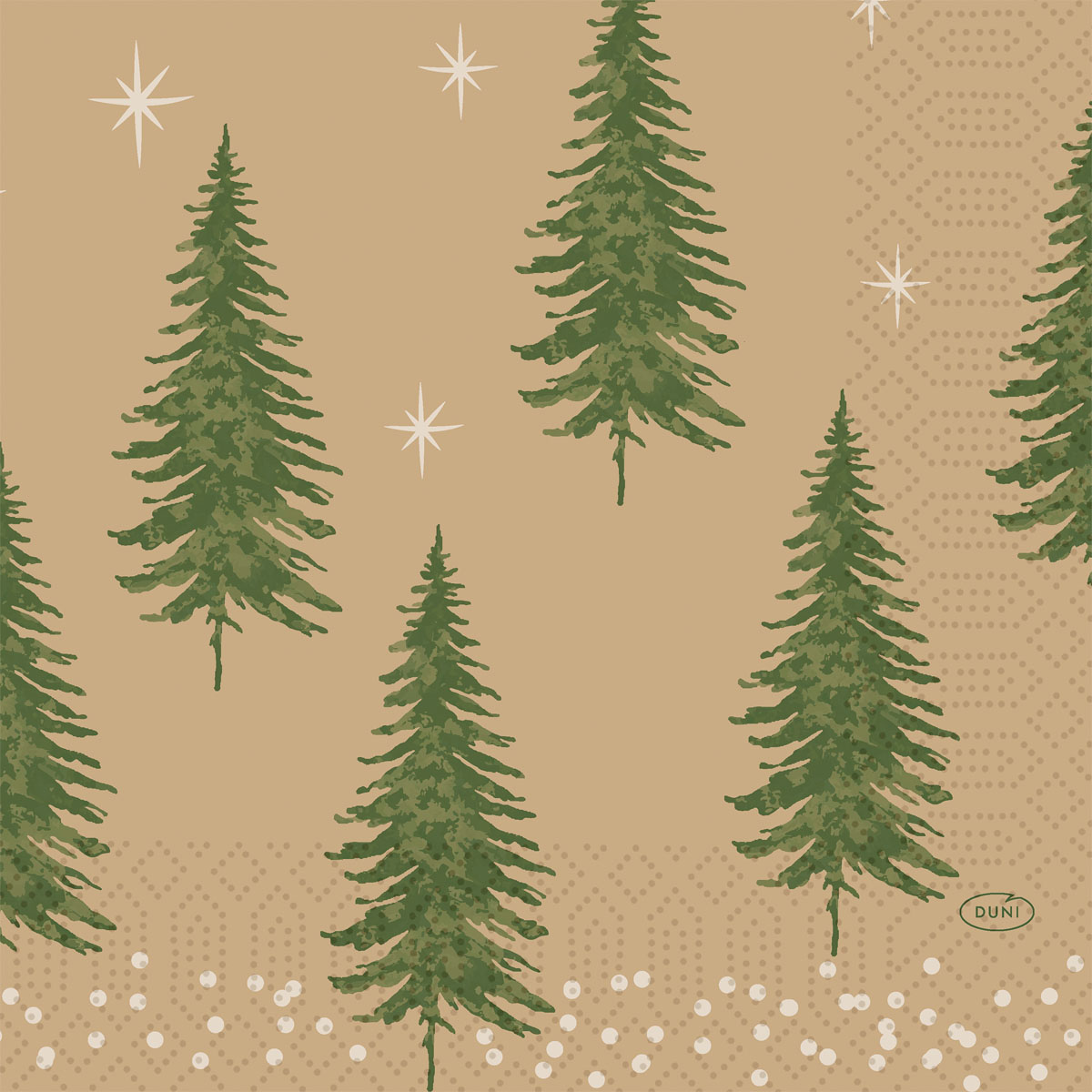 Duni Servet 33x33 3lgs Humble Trees 250st