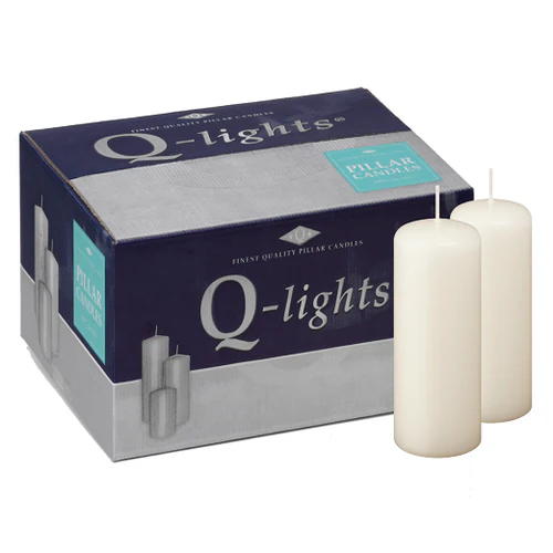 Q-Lights Pillar Candle Ivoor 70x200mm 15st
