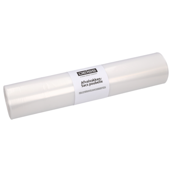 LDPE 65+50x135 transparant 240L 100 stuks
