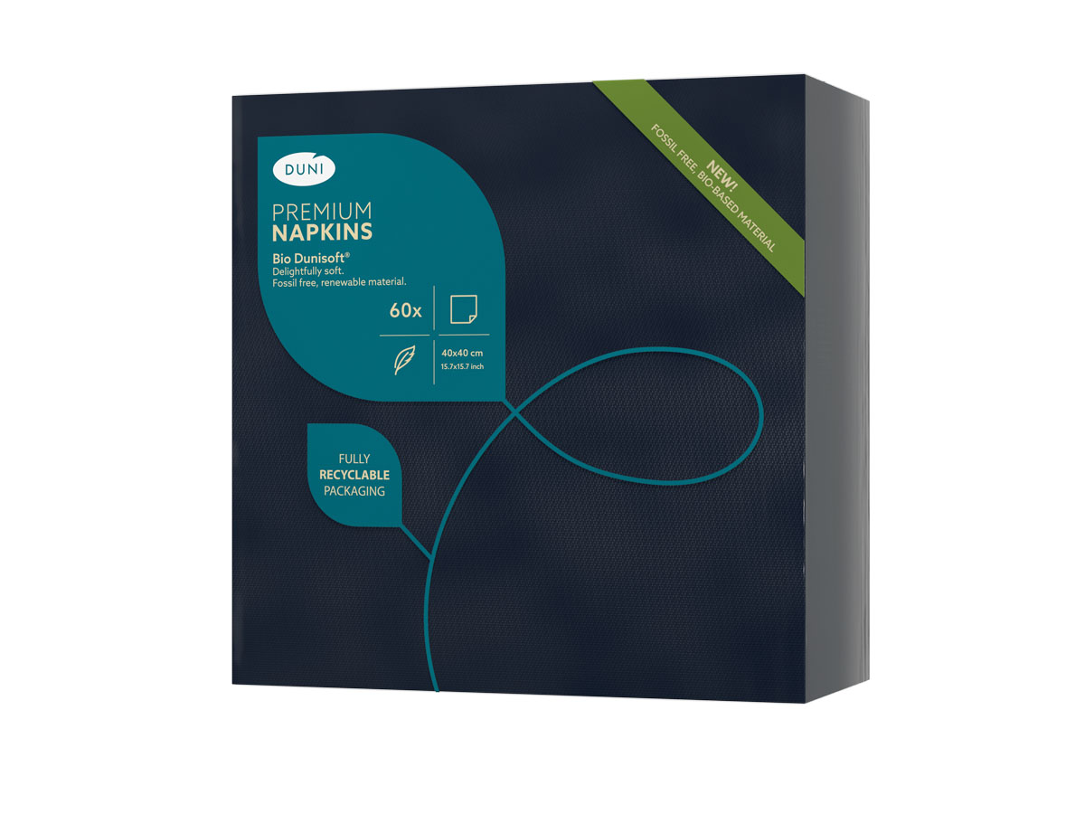 Duni Napkin D-Soft 40x40cm Black 60st
