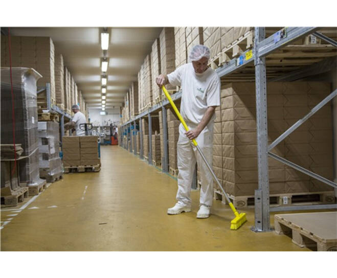 Vikan Hygiene aluminium steel 1500 mm geel Vikan Hygiene aluminium steel 1500 mm geel