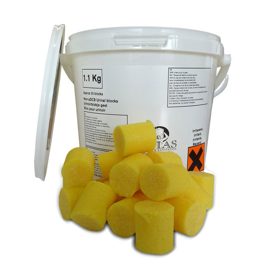 geurblokjes, wc-steen citroen, 1 kg.