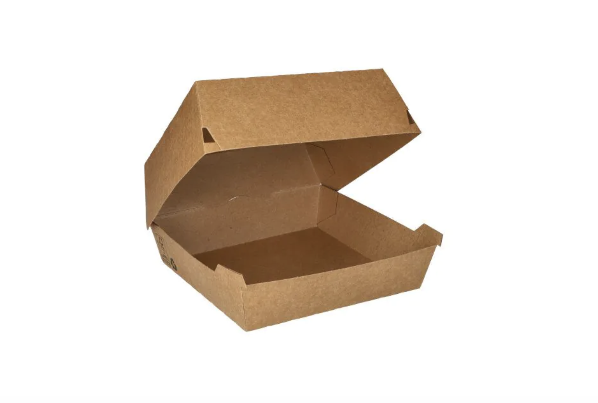 Hamburgerboxen Giant, 15,5x15x9cm bruin "100% FAIR 25st