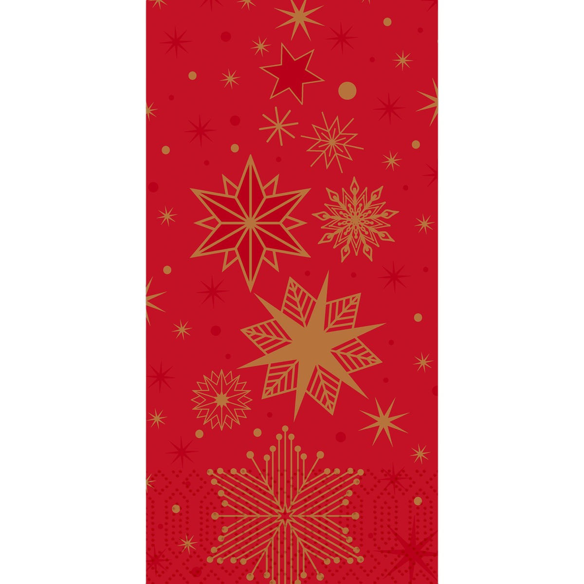 Duni Napkins 3P 1/8 40x40cm Stargazing Red