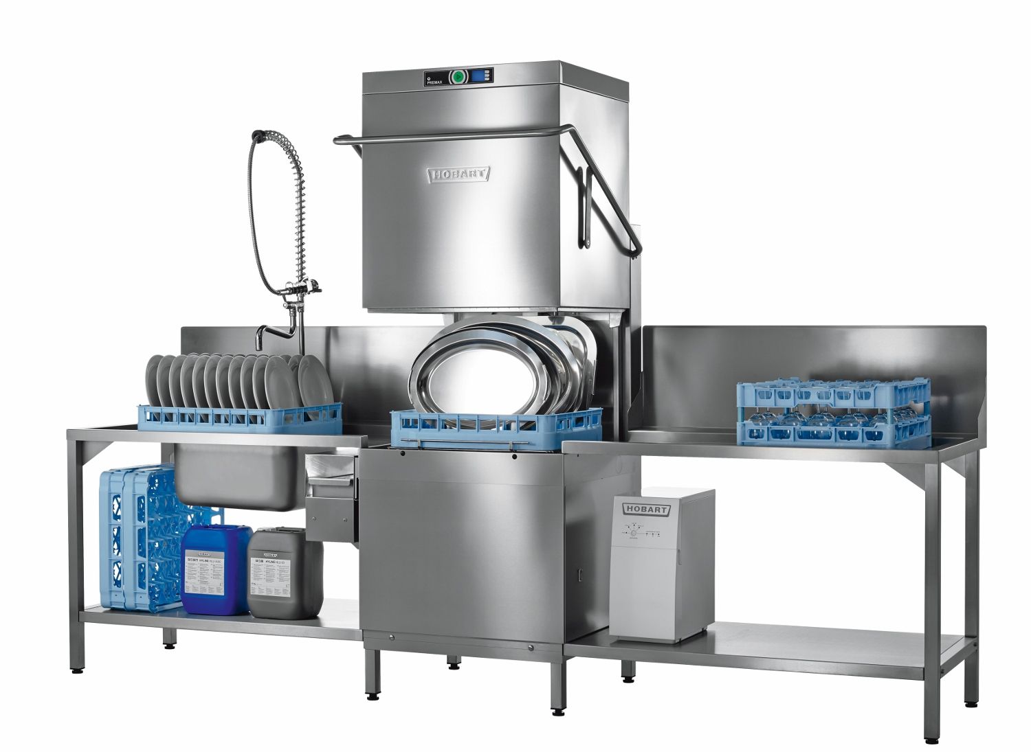 Hobart vaatwasmachine (doorschuif) Hobart vaatwasmachine (doorschuif)