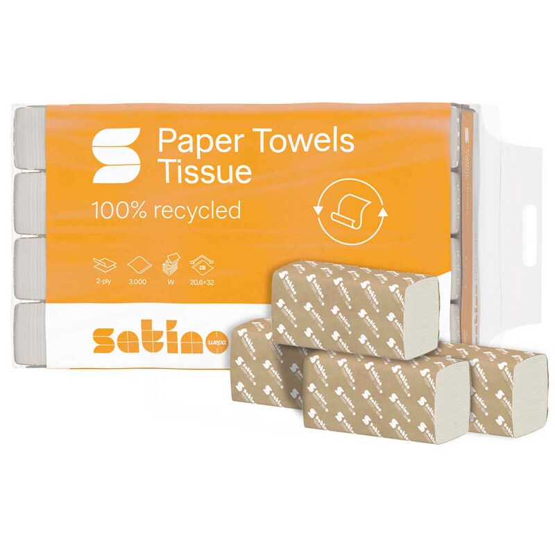 Satino HiCycle handdoekjes 3000stuks 2laags