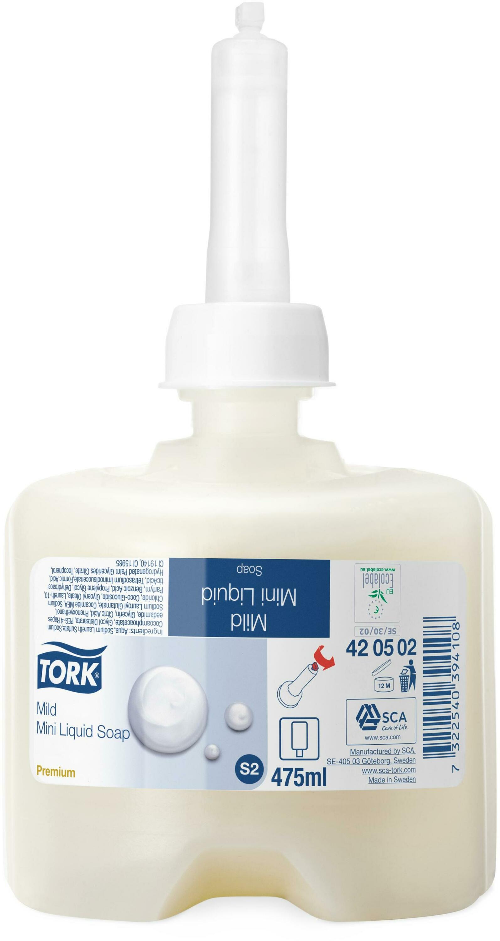 Tork Milde Liquid Soap 8x475ml