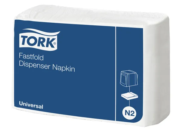 Tork N2 Dispenserservet 1lgs compact vouw 30x25cm