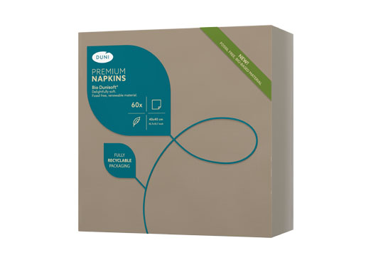 Duni Napkin D-Soft 40x40cm Greige 60st