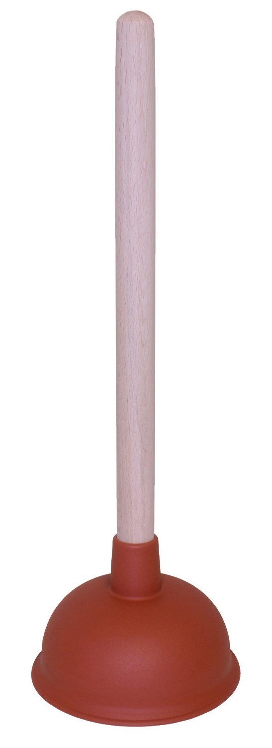 Ontstopper rubber met steel 13,5cm