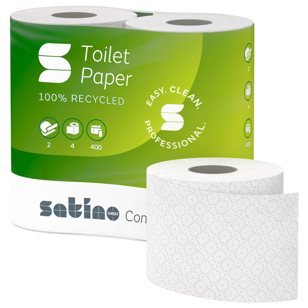 Satino Comfort toiletpapier 2lgs 10x4 rollen Satino Comfort toiletpapier 2lgs 10x4 rollen