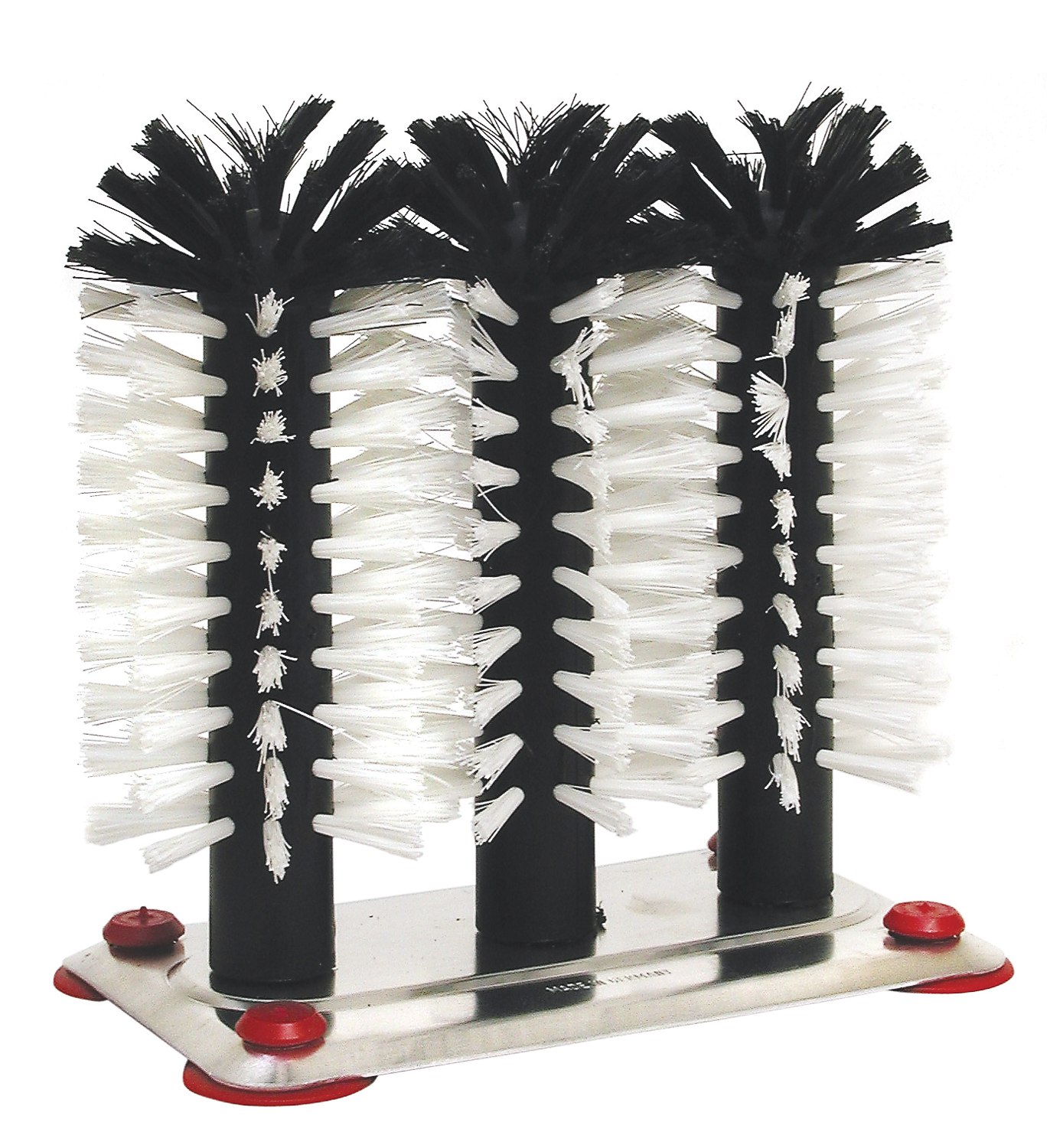 Bierglasspoelborstel 3 delig metaal Bierglasspoelborstel 3 delig metaal