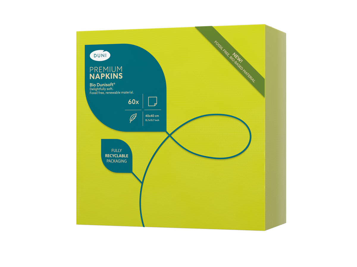 Duni Napkin D-Soft 40x40cm Kiwi 60st